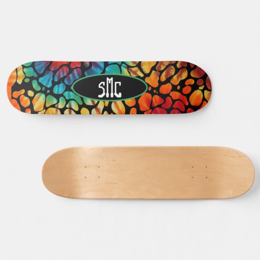 Gefärbte Krawatte Pebble Monogram Skateboard (Horizontal)