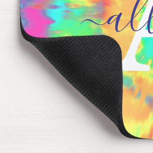 Gefärbte Krawatte personalisiert Mousepad (Ecke)