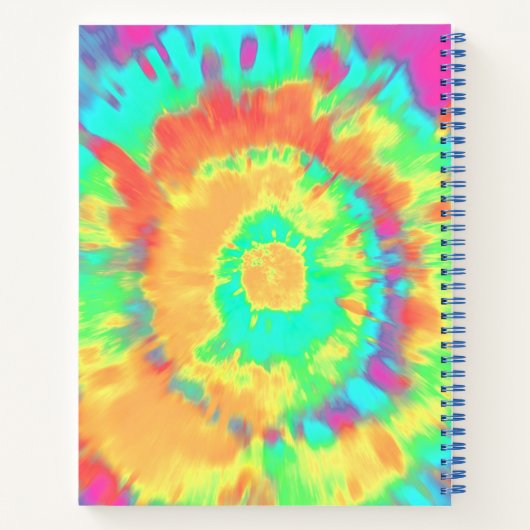 Gefärbte Krawatte personalisiert Notizblock (Rückseite)