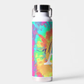 Gefärbte Krawatte personalisiert Trinkflasche (Vorne)