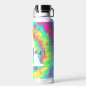 Gefärbte Krawatte personalisiert Trinkflasche (Rückseite)