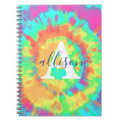 Gefärbte Krawatte personalisiertes Notebook Notizblock (Vorderseite)