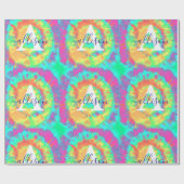 Gefärbte Krawatte personalisiertes Packpapier (Flach)