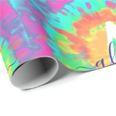 Gefärbte Krawatte personalisiertes Packpapier (Rolleneckpunkt)