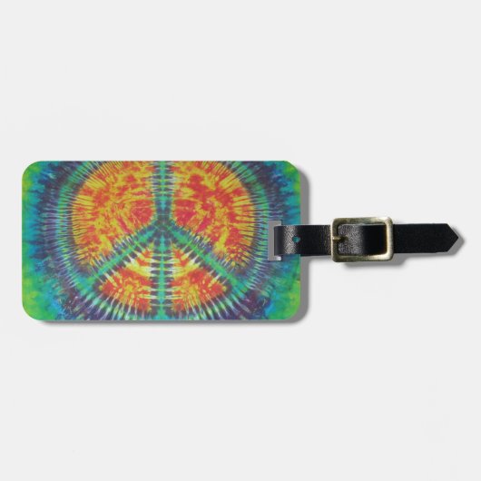 Gefärbte Krawatte PhatDyes Gepäckanhänger (Vorderseite horizontal)