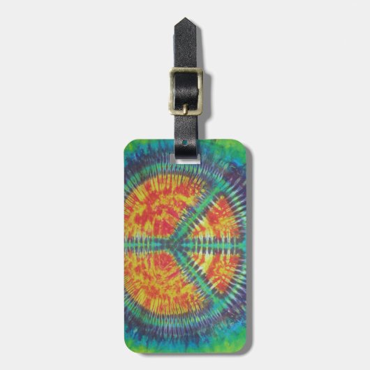 Gefärbte Krawatte PhatDyes Gepäckanhänger (Vorderseite vertikal)