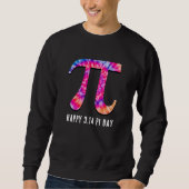 Gefärbte Krawatte Pi Day Sweatshirt (Vorderseite)