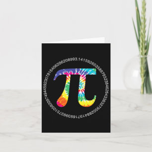 Gefärbte Krawatte Pi Day T Shirt Physik Mathematik Karte