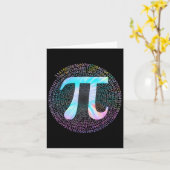 Gefärbte Krawatte Pi Happy Pi Day Karte (Gelbe Blume)