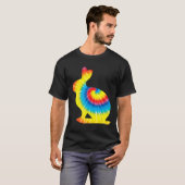 Gefärbte Krawatte Pika Rainbow Print Rock Rabbit H T-Shirt (Vorne ganz)