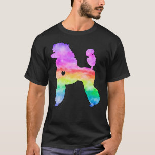 Gefärbte Krawatte Poodle T-Shirt