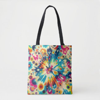 Gefärbte Krawatte Pop Art Tasche