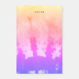 Gefärbte Krawatte Post-it Klebezettel