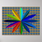 Gefärbte Krawatte Poster (Vorne)