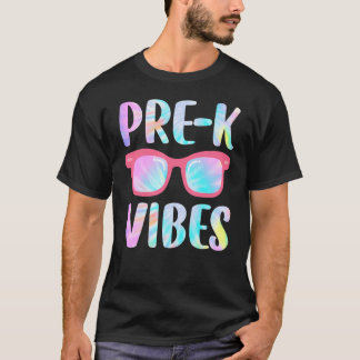 Gefärbte Krawatte Pre K Vibes vor K Squad 1. Schul T-Shirt
