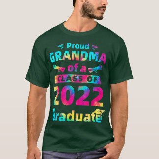 Gefärbte Krawatte Proud Oma einer Klasse von 2022 T-Shirt