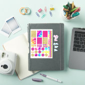 Gefärbte Krawatte Psychedelic Gold Glitzer Journal Aufkleber (iPad Hülle)