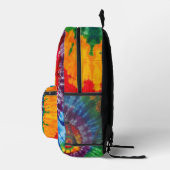 Gefärbte Krawatte Psychedelisches Muster Bedruckter Rucksack (Rechts)