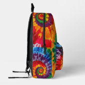 Gefärbte Krawatte Psychedelisches Muster Bedruckter Rucksack (Links)