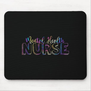 Gefärbte Krawatte Psychiatrische Krankenschwester Mousepad