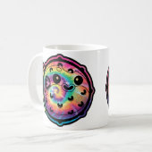 Gefärbte Krawatte Puffer Fisch Kaffeetasse (Vorderseite Links)