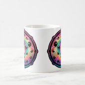 Gefärbte Krawatte Puffer Fisch Kaffeetasse (Mittel)