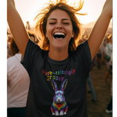 Gefärbte Krawatte Rabbit Groovy Hare Retro Bunny T-Shirt