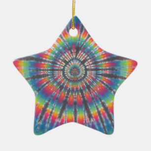 Gefärbte Krawatte Rabbit Hole Keramik Ornament