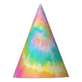 Gefärbte Krawatte Rainbow Birthday Party Hat Kinde Partyhütchen (Vorderseite)