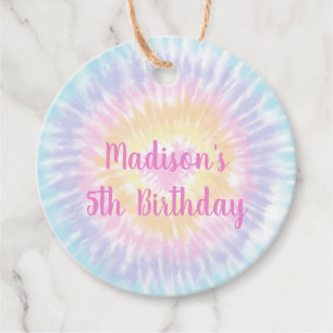 Gefärbte Krawatte Rainbow Boho Hippie Birthday Vie Geschenkanhänger