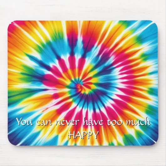 Gefärbte Krawatte Rainbow Burst Mouse Pad Mousepad (Vorne)