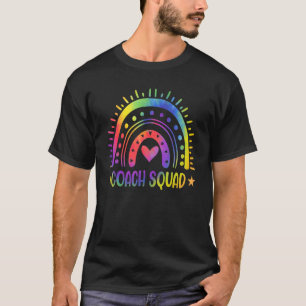 Gefärbte Krawatte Rainbow Coach Squad Aufwertung T T-Shirt