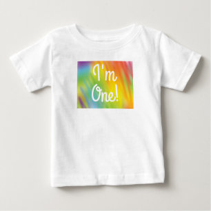 Gefärbte Krawatte Rainbow Geburtstagsparty Kinder  Baby T-shirt