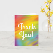 Gefärbte Krawatte Rainbow Geburtstagsparty Kinder Karte (Gelbe Blume)