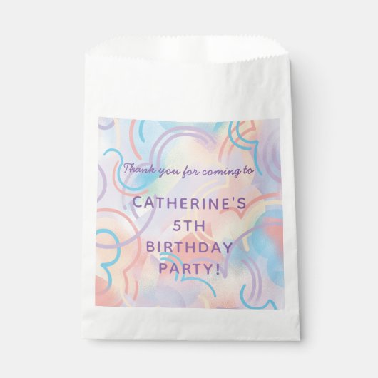 Gefärbte Krawatte Rainbow Geschenktütchen (Vorderseite)