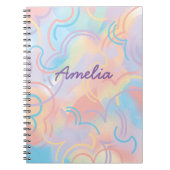 Gefärbte Krawatte Rainbow Notizblock (Vorderseite)