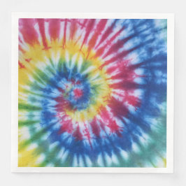 Gefärbte Krawatte Rainbow Paper Napkin Rainbow Des Serviette