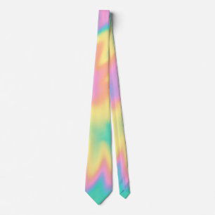 Gefärbte Krawatte Rainbow Pastel Spital Groovy Hip