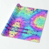 Gefärbte Krawatte Rainbow Print Wrapper Geschenkpapier (Ungerollt)