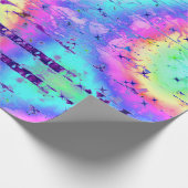 Gefärbte Krawatte Rainbow Print Wrapper Geschenkpapier (Ecke)