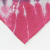 Gefärbte Krawatte Rainbow Swirl Fleecedecke (Ecke)