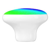 Gefärbte Krawatte Rainbow Swirl Hippie Boho Chic Keramikknauf (Seitenansicht)