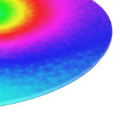 Gefärbte Krawatte Rainbow Swirl Hippie Boho Chic Schneidebrett (Ecke)