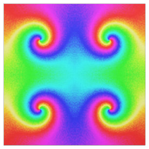 Gefärbte Krawatte Rainbow Swirl Hippie Boho Chic Stoff