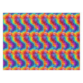 Gefärbte Krawatte Rainbow Swirl Tablette Tischdecke (Vorderseite (Horizontal))