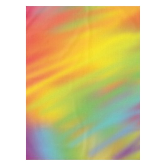 Gefärbte Krawatte Rainbow Tischdecke (Vorderseite)