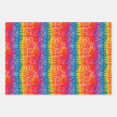 Gefärbte Krawatte Rainbow Wrapping Paper (Set 3) Geschenkpapier Set (Vorderseite 3)