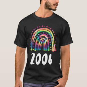Gefärbte Krawatte Rainbow Year of Birth 2006 Birth T-Shirt