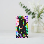 Gefärbte Krawatte Rainbow Yoga Studio oder Instruc Visitenkarte (Stehend Vorderseite)