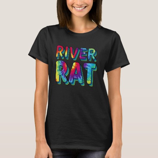 Gefärbte Krawatte Rat T-Shirt (Vorderseite)